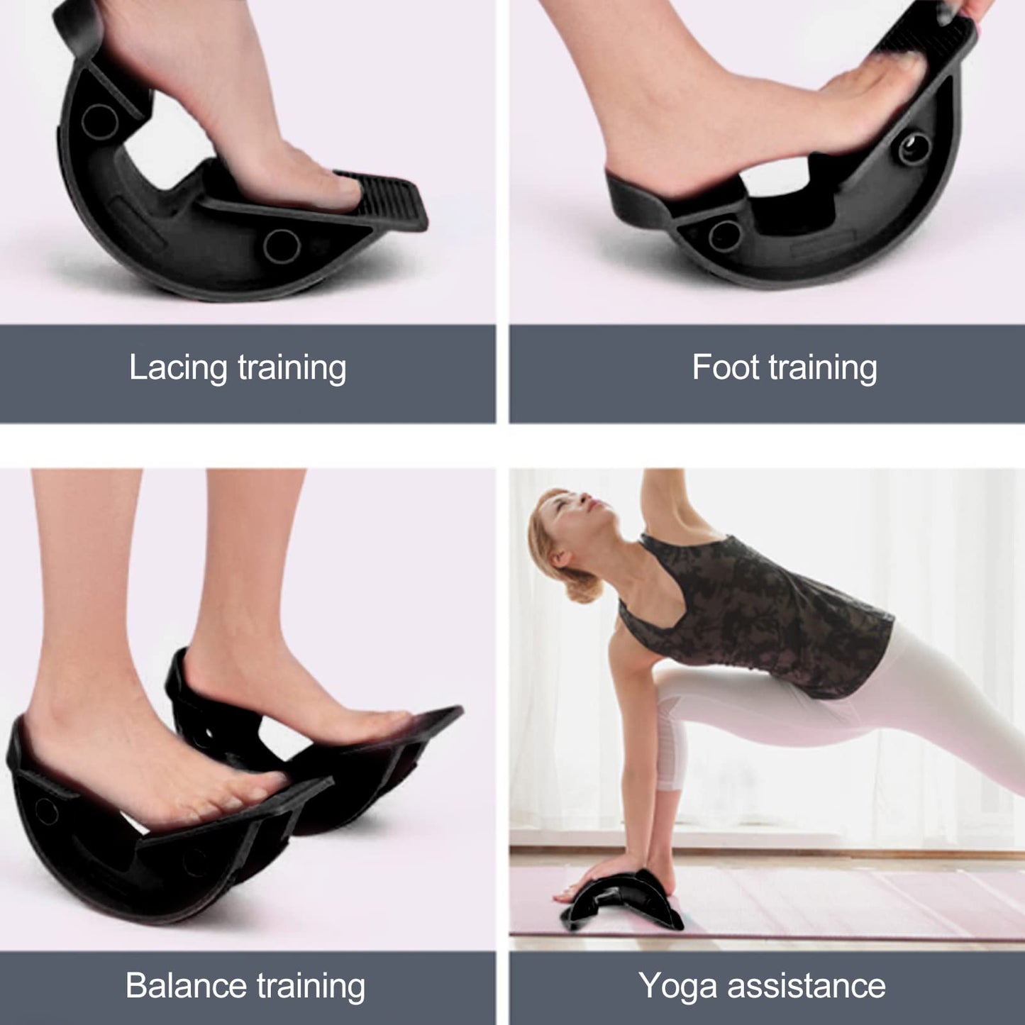 Foot Rocker Calf Stretcher, Feet Ankle & Leg Stretching for Achilles Tendinitis & Plantar Fasciitis Pain Relief, Shin Splint, Tight Calves, Arch & Heel Pain Relief - Ankle Wedge