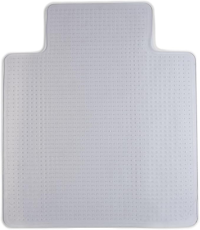 Staples Carpet Chair Mat with Lip, 45" x 53'', High-Pile, Clear (20362-CC)