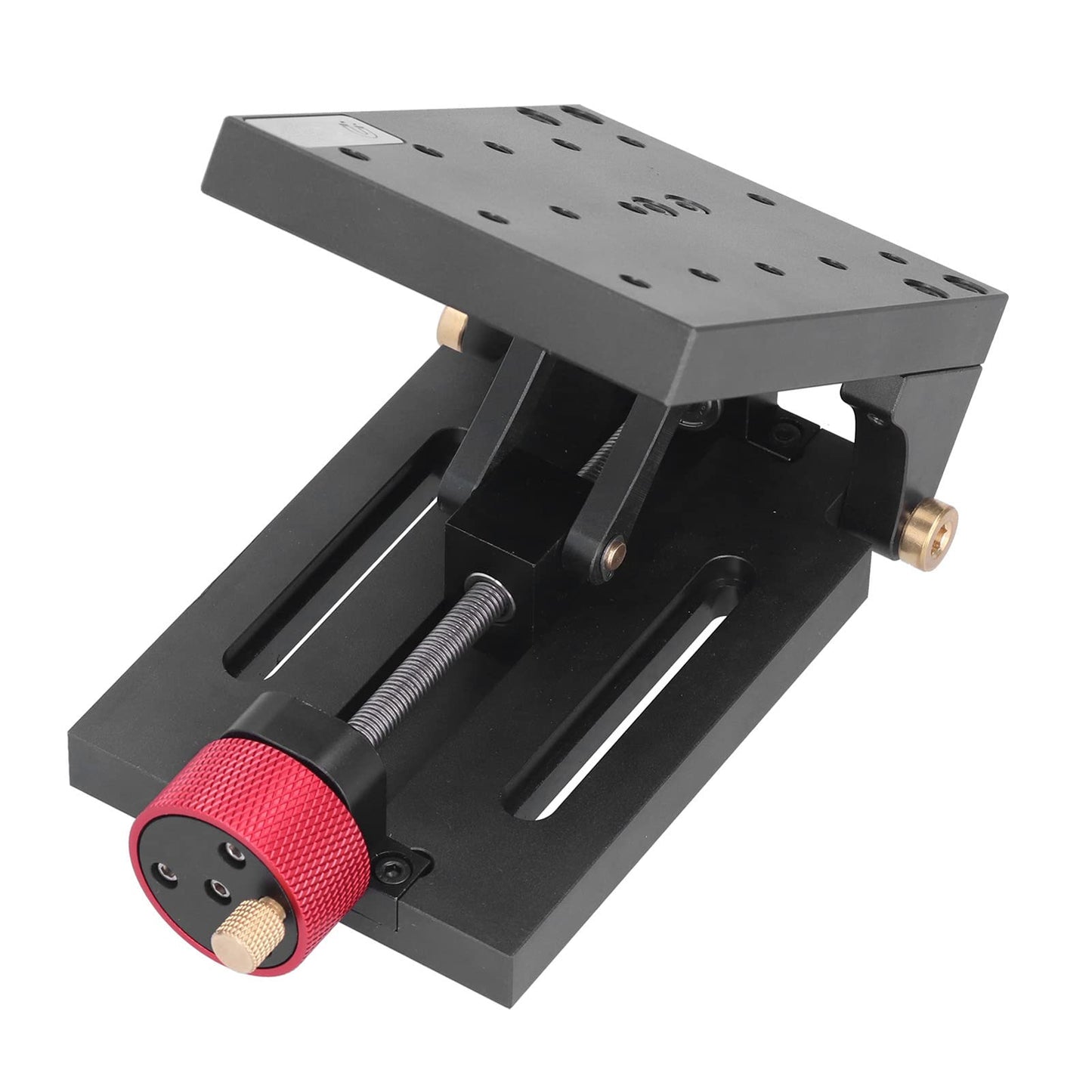 Culnflun 1 Pc Machinery Adjustment Platform, Adjustable Aluminum Alloy Punch Platform Precision Angle Tilt for Production Machinery Testing Equipment 5.9 x 4.4 x 2.2in
