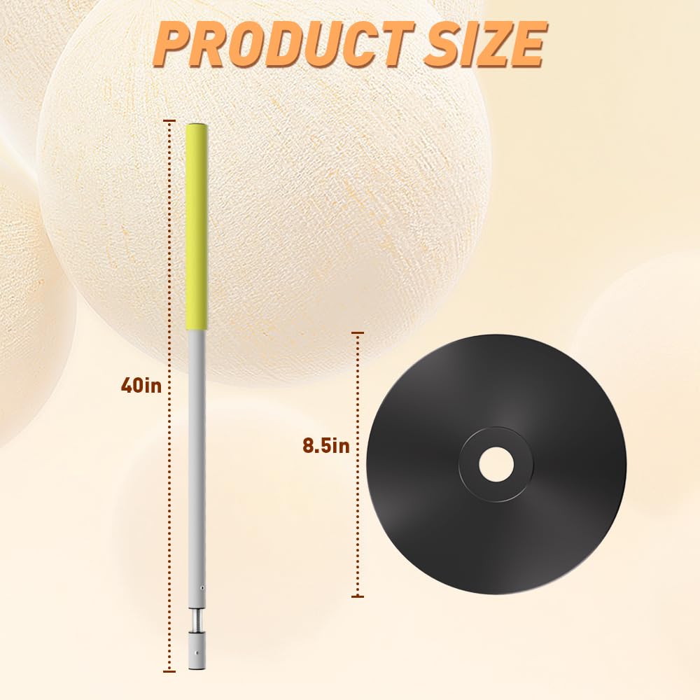 Morimoe Agility Poles with Soft Foam Cover - Weighted Rubber Base & Rebound Tumbler Design for Soccer/Basketball Training | Includes Carry Bag for Indoor/Outdoor Use (40 Inch)