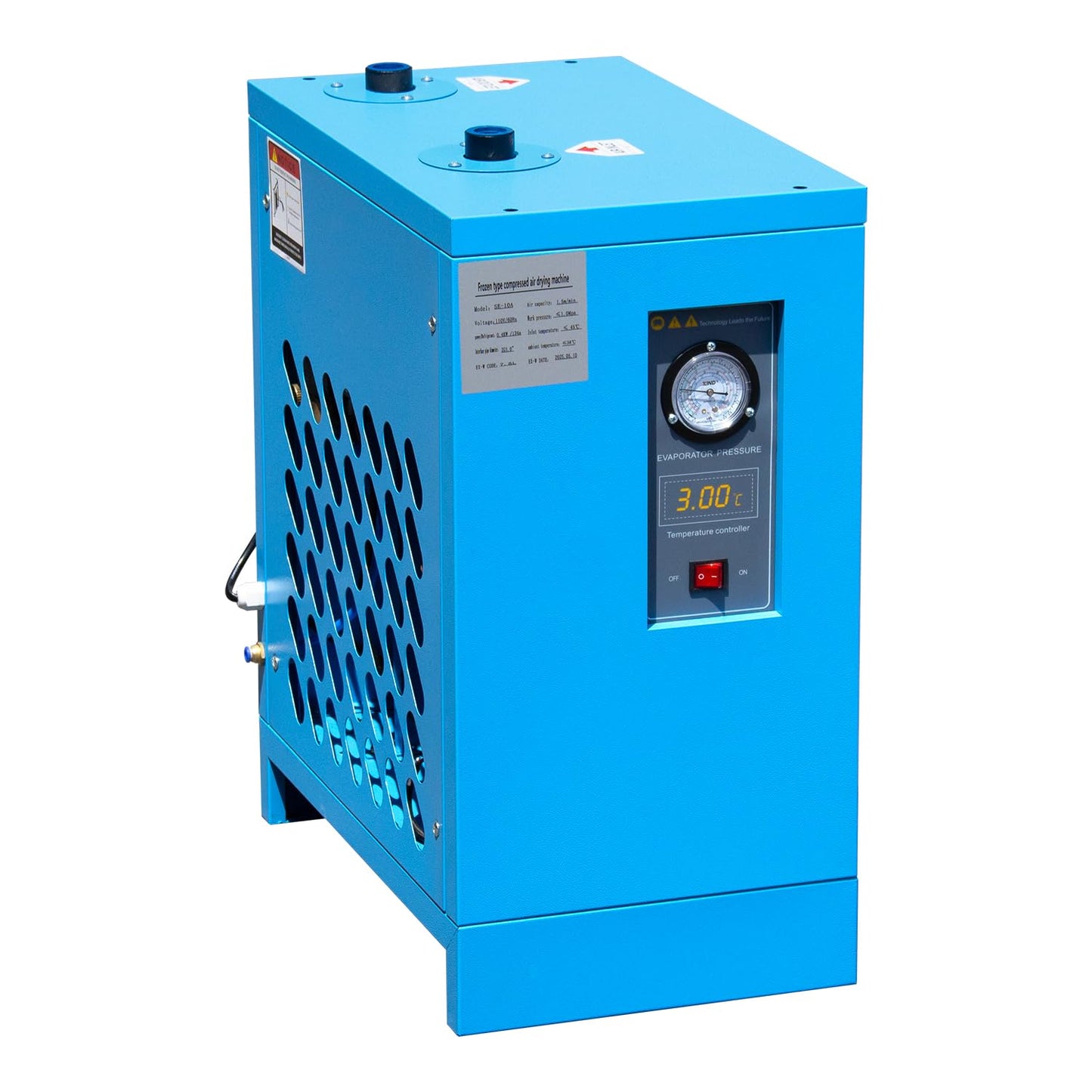 HPDAVV Industrial Refrigerated Air Dryer with R134a Cooling System for Air Compressors – 35 CFM, 0.58 KW, 110V/60Hz – Removes Moisture, Oil, Contaminants – Ideal for Workshop, Garage, Pneumatic Tools