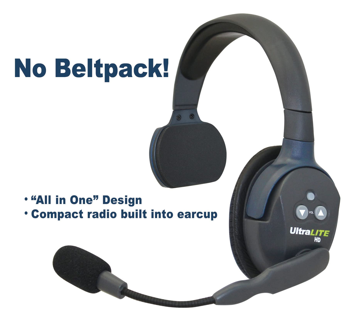 Eartec UL2SD Ultralite-HD 2-Person Full Duplex Wireless Intercom Headset Communication System, Single and Dual Ear Headsets, Up to 1000ft Range, U.S. Company