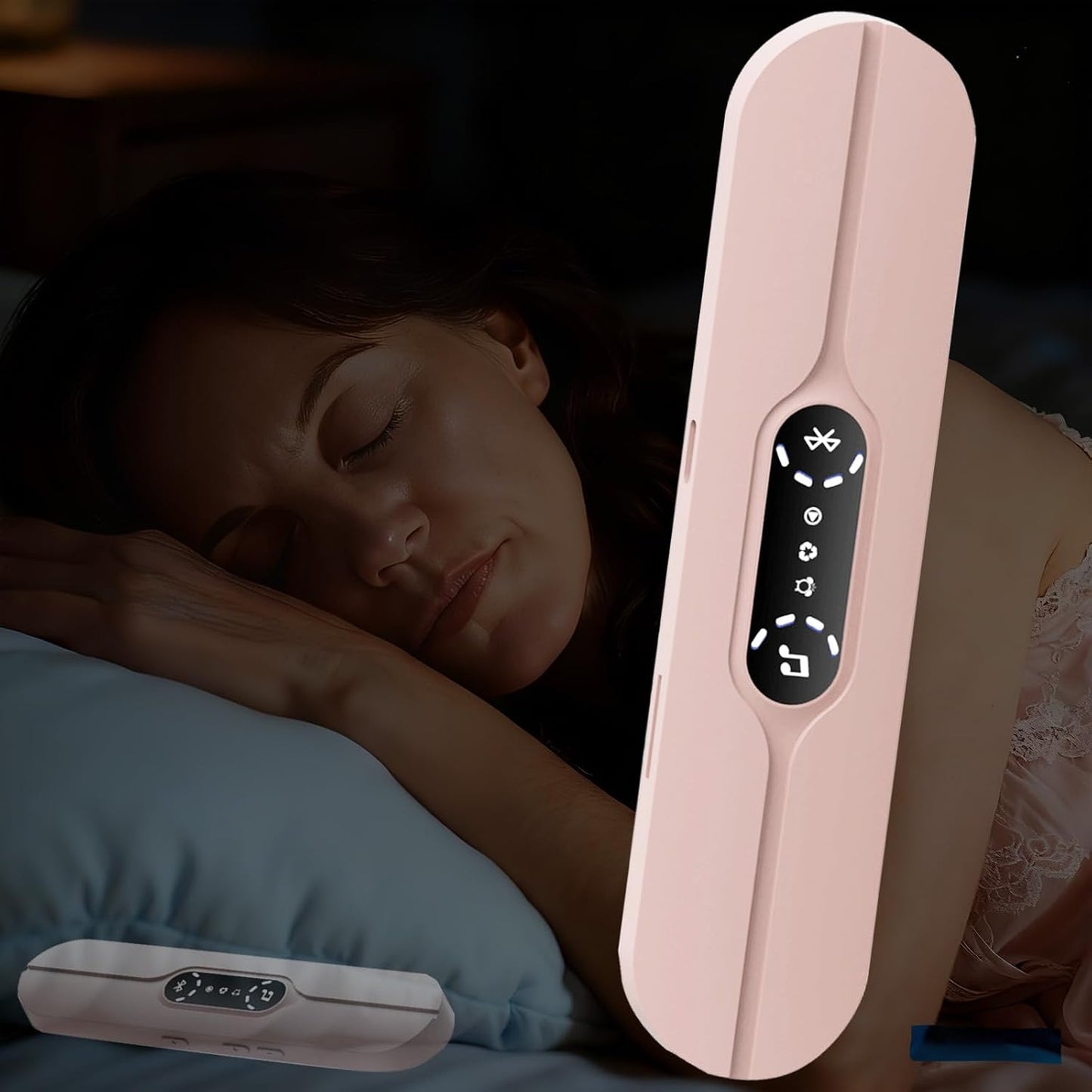 10 400mAh Under Pillow Speaker Bluetooth for Sleeping - Bone Conduction Pillow Speaker with Built-in White Noise