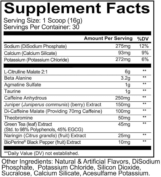 REDCON1 Total War Pre Workout, Sour Gummy Bear - Contains 320mg of Caffeine from Green Tea, Juniper & Beta Alanine - Pre Work Out with Amino Acids to Increase Pump, Energy + Endurance (30 Servings)