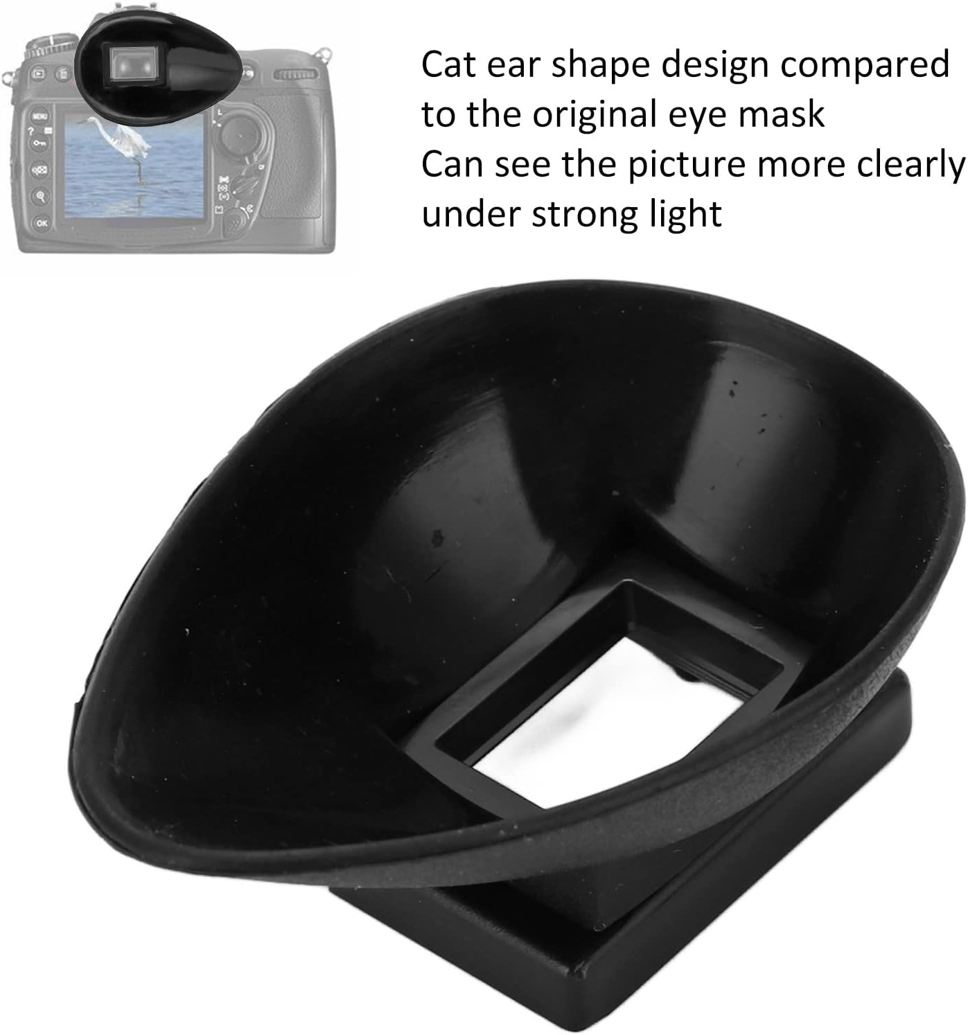 Denash D300 D200 D90 D80 D7000 D5200 D510 Camera Eyecup, Custom Camera Eyepiece Cover, Optical Viewfinder Protector