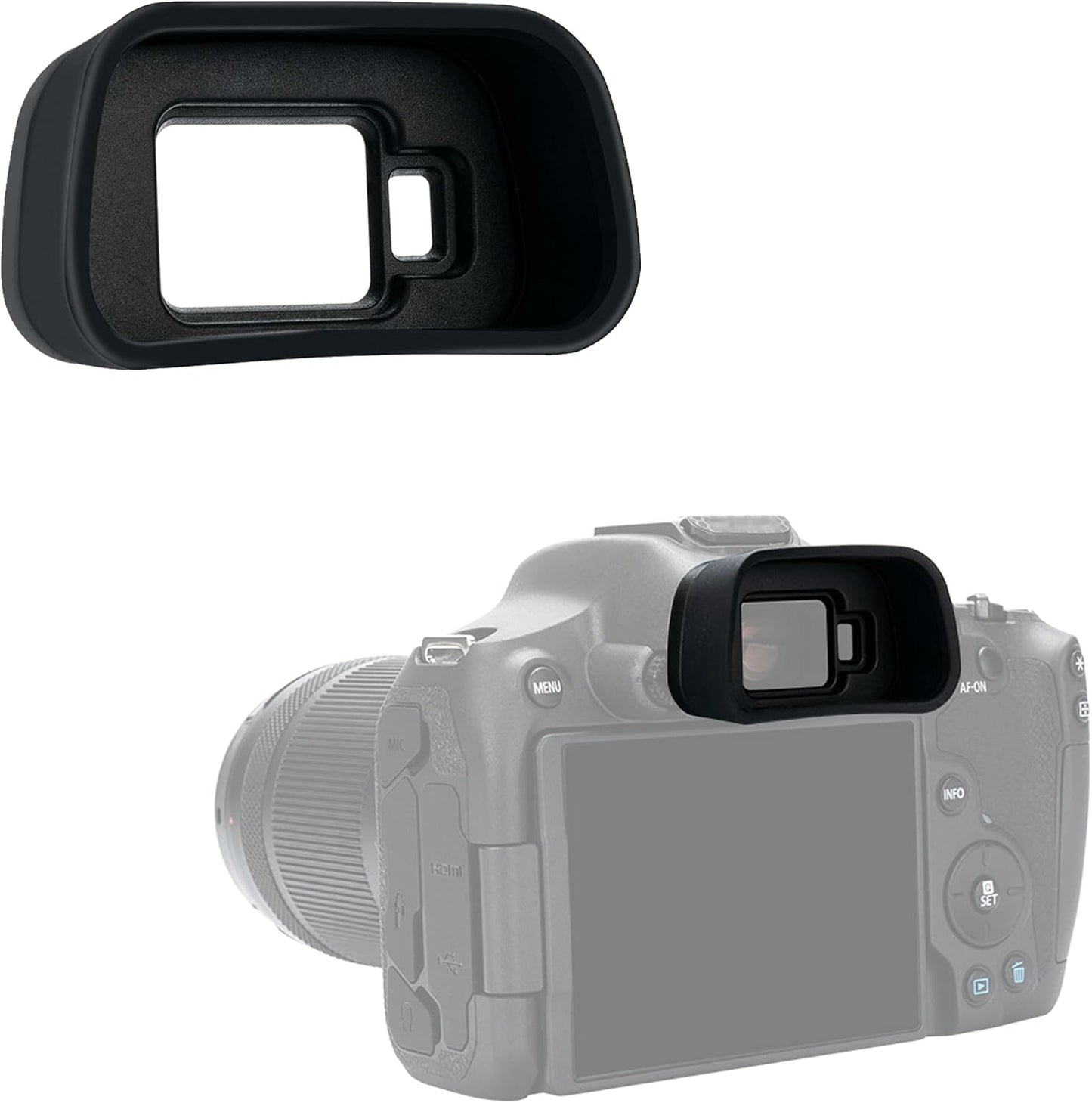 R7 R7 EOS Eye Cup Eyecup Eyepiece, Extended Long Soft Eyecup Eyepiece Viewfinder for Canon EOS Mirrorless Camera, Soft