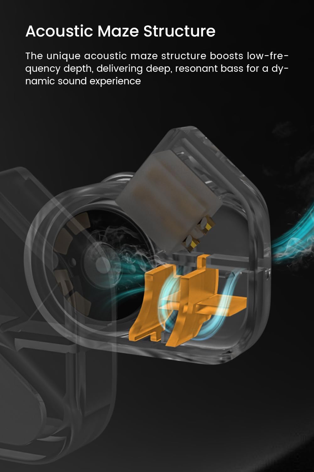 1DD 0.78 2pin Bunny Gaming Earphones with Single Dynamic Dual-Chamber Driver, Wired Earbuds IEM, Monitor with Bass Boot