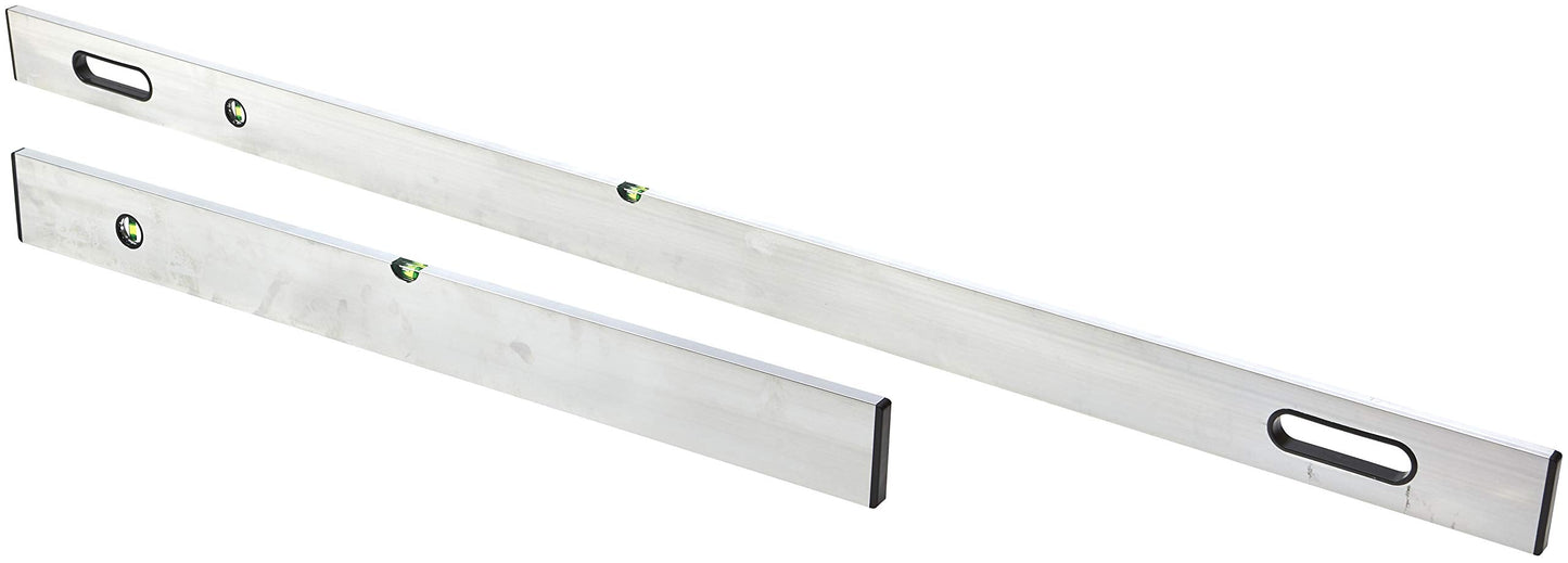 Keson LKS7839 Aluminum Alloy Concrete Screed Level Combination Set with 3 20% Magnified Vials, 39 & 78-Inch, Silver