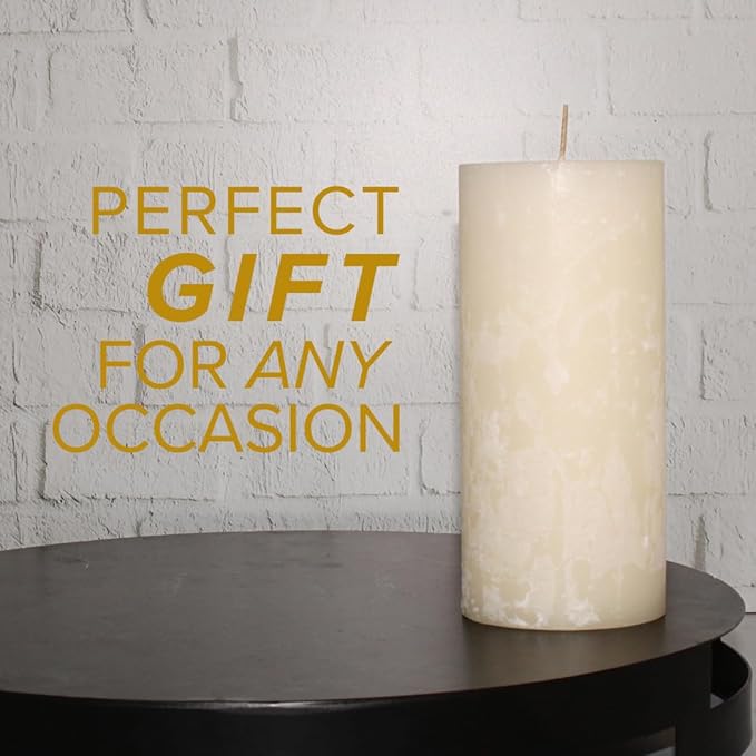 Simply Soson Citrus Scented Candle - 1 Piece 3x6 Ivory Pillar - Aromatherapy Gift for Home and Women