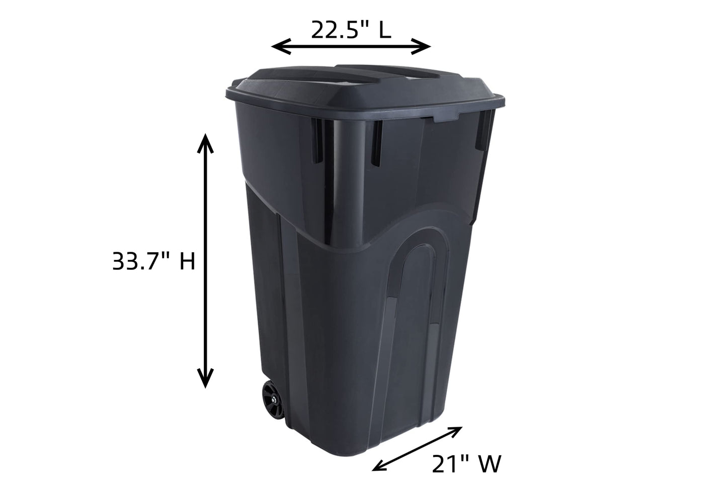 United Solutions 32 Gallon 2 Pack Outdoor Trash Can Bundle with O-Cedar EasyWring Microfiber Spin Mop and Bucket Floor Cleaning System