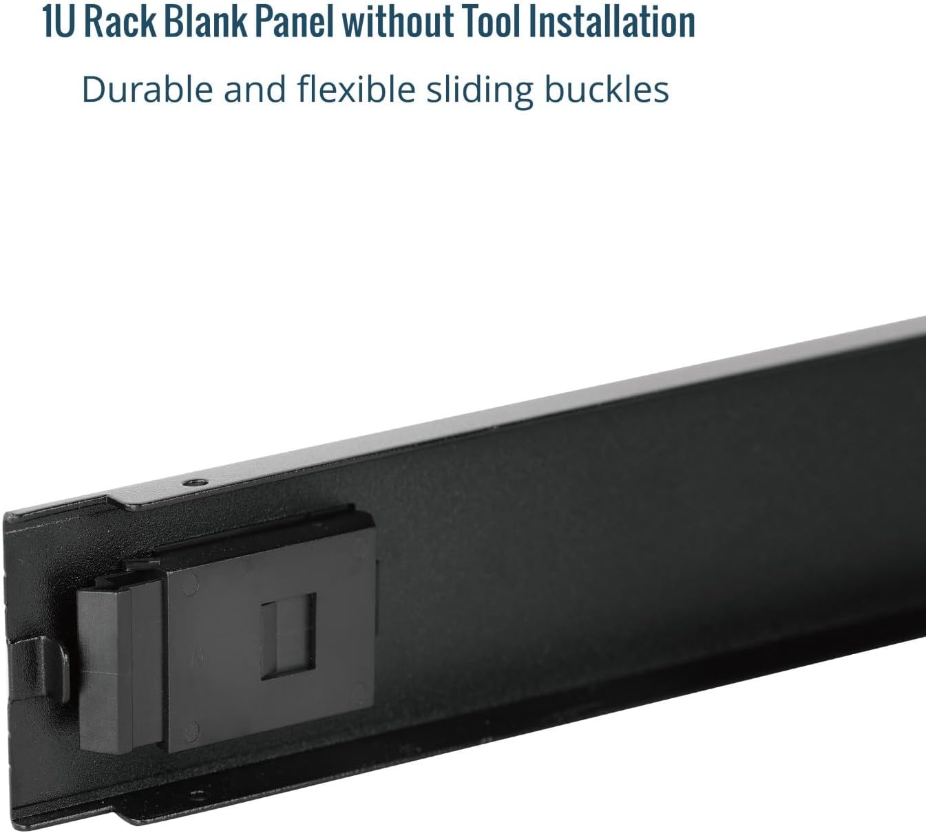 Tecmojo 5 Pack 1U 19 Rack Blank Panel, Cold Rolled Steel Rack Panel, Rack Mount Plate for in Server Rack Enclosure