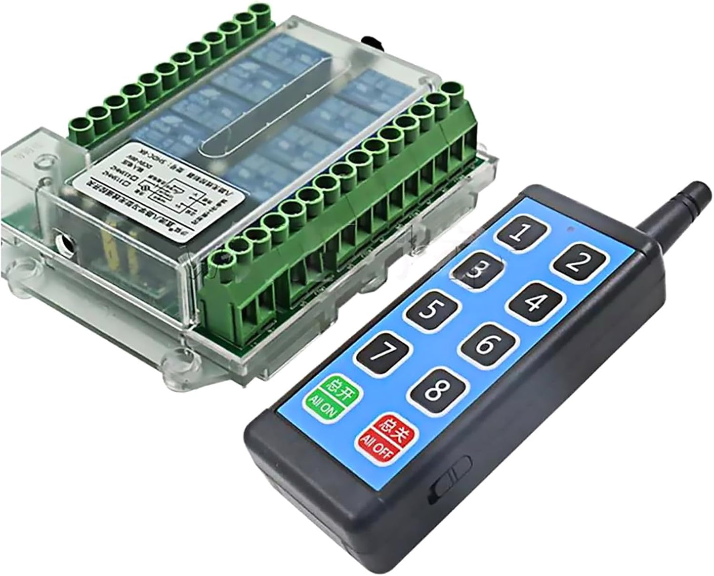 DAGIJIRD 8 Channel Wireless Remote Control Relay Switch Remote Relay ON Off Switch