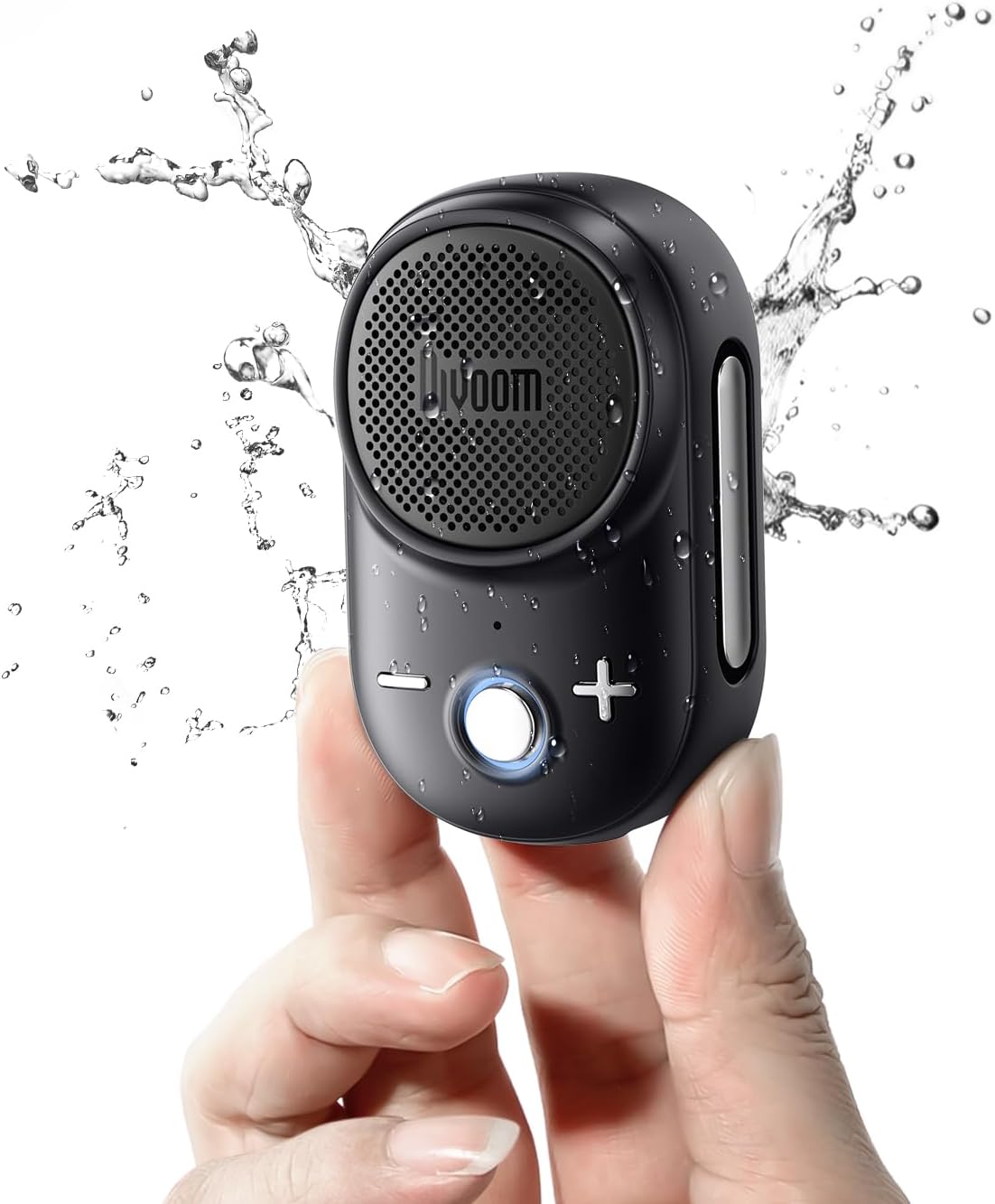 Divoom IP67 10H Itour-S Wearable Bluetooth Speaker, Waterproof Dustproof, Portable Small Clip-On Bluetooth Speaker