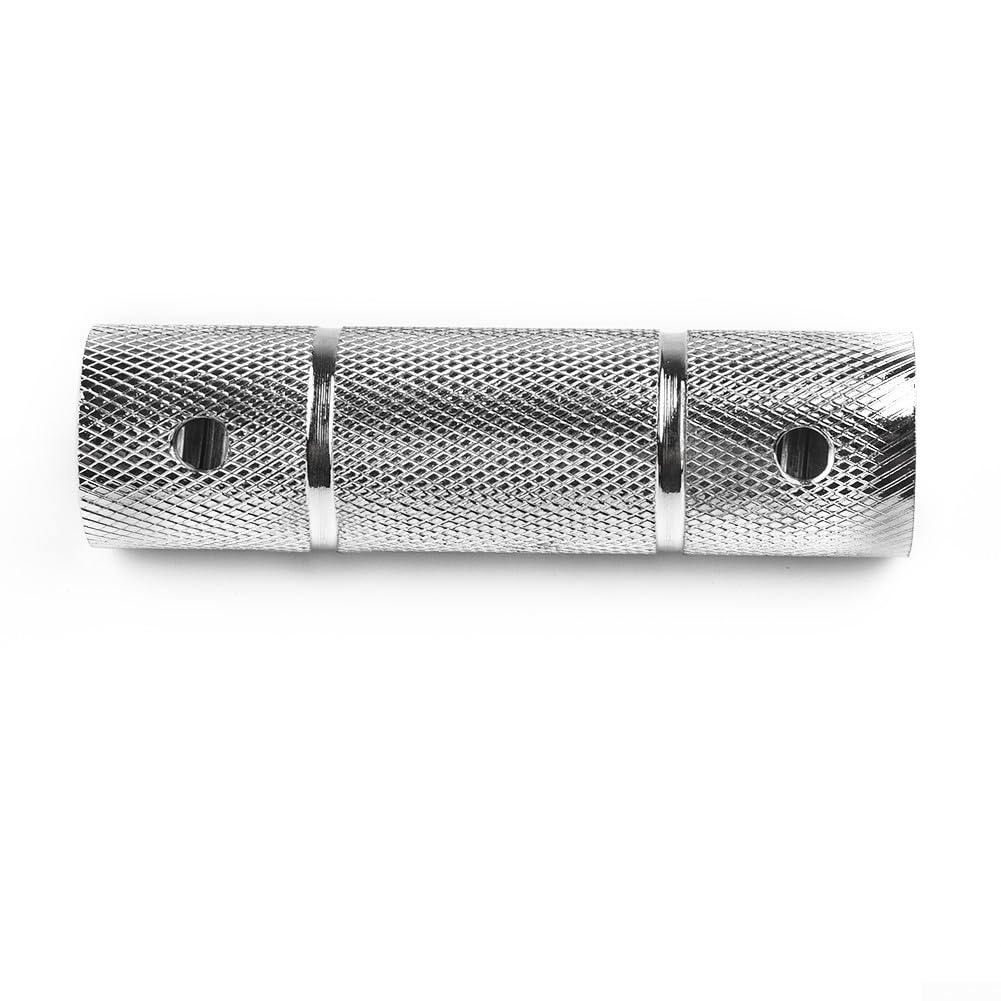 Dumbbell Bar Connector Standard 1 Inch Bar Extender Spinlock Dumbbell Adapter for Home Gym Steel Barbell Linker Fits 2.3-2.5cm Dumbbell Bar Two Fastening Screws Rounded