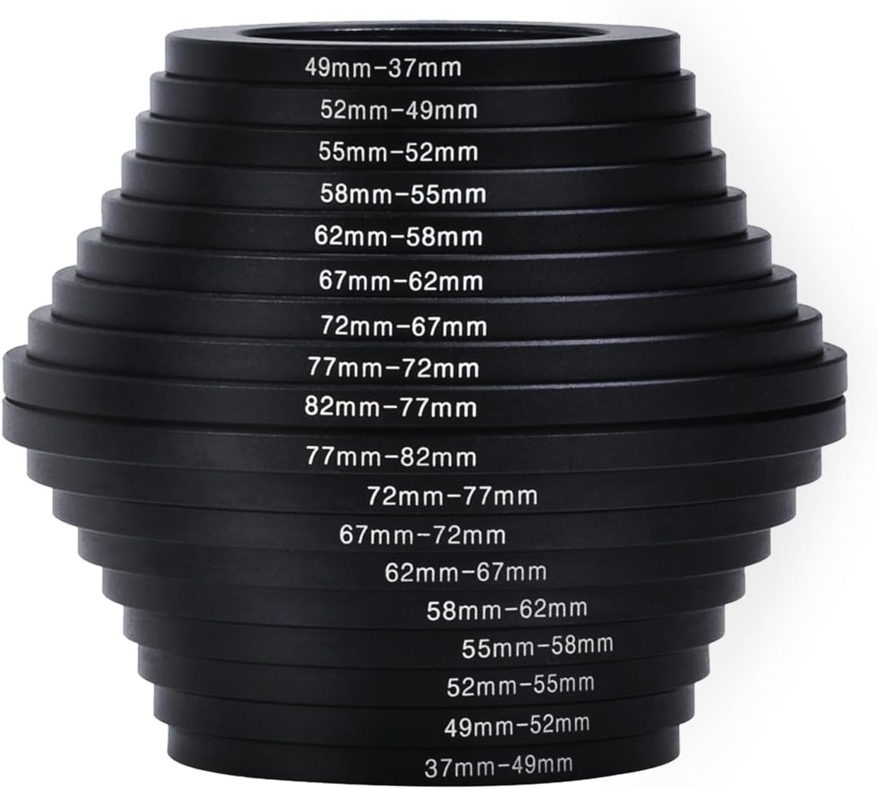 FENICHI (43mm-43mm) Metal Step-Up/Down Ring Adapter Compatible with Mirrorless Cameras DSLR Lens, UV CPL ND Filter