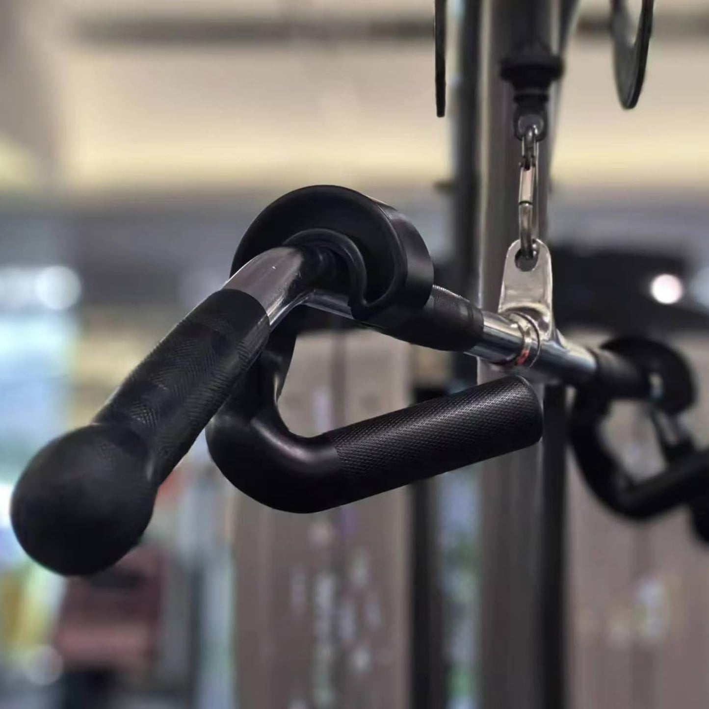 LOXGO Nonslip Fitness Hook Handle Grip Pulls Up Resistance Band Handle Cable Machine Attachments for Strength Training Pulls Up Resistance Band Handle