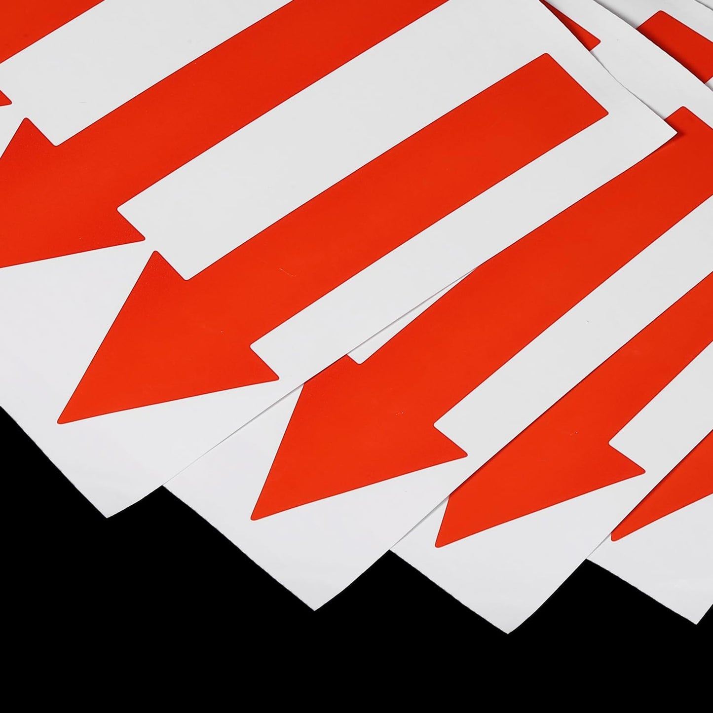 PATIKIL Arrow Sticker 5 Inch, 4 Sheet Directional Sign PVC Adhesive Removable Floors Decal for Floors Wall Marking, Red