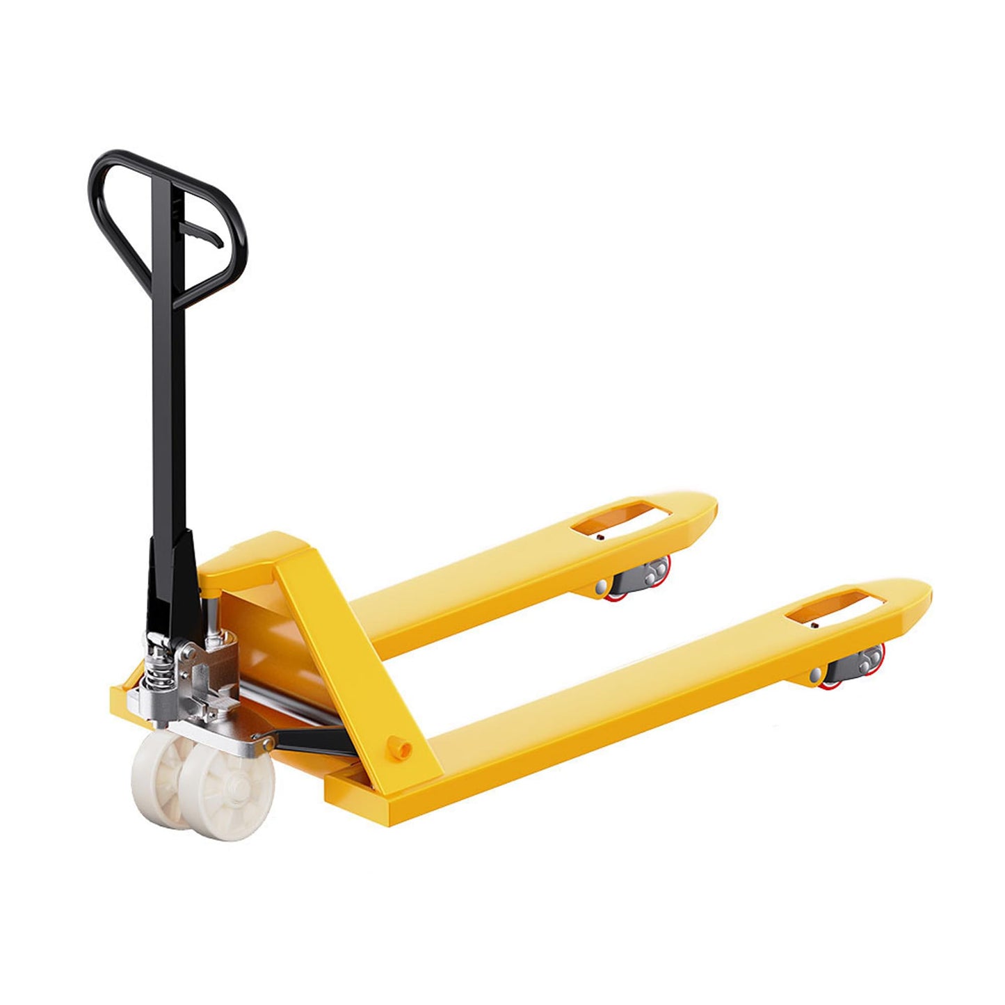 Manual Pallet Jack Truck 5500 lbs Capacity, 27" x 46" Forks, Heavy Duty Hydraulic Pallet Truck with Leak-Proof Hydraulic Pump Hydraulic Pallet Jack for Factories, Warehouses (Nylon Caster)