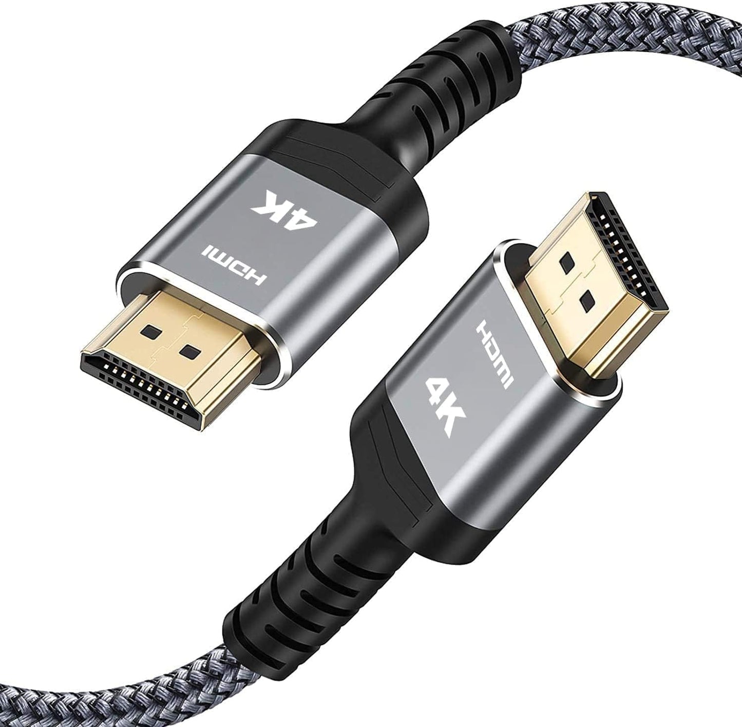 4K 2.0 35FT/10m 4K 18Gbps 3D, 2.2, PS-5/4/3/4K Highwings Long HDMI Cable - HDR Braided HDMI Cord, High Speed