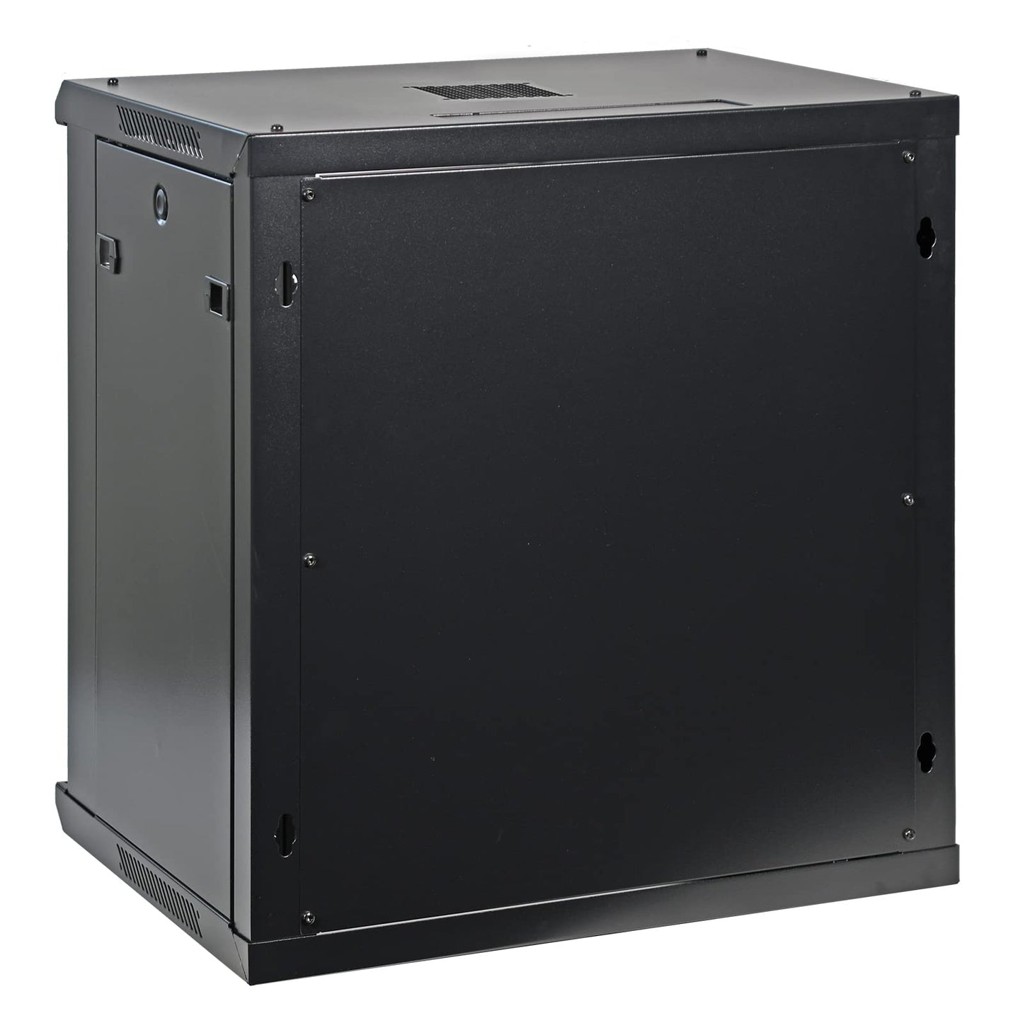 12U Professional Wall Mount Network Server Cabinet Enclosure 19-Inch Server Network Rack Low-Profile Black