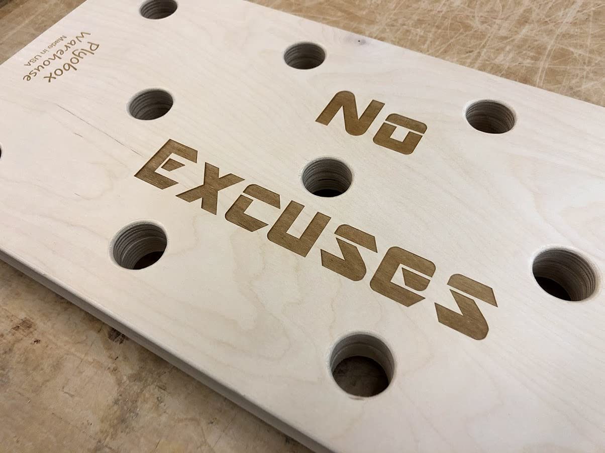 Plyobox Warehouse 12"x24" Climbing Pegboard. New Custom Engraving Options! Climbing peg Board