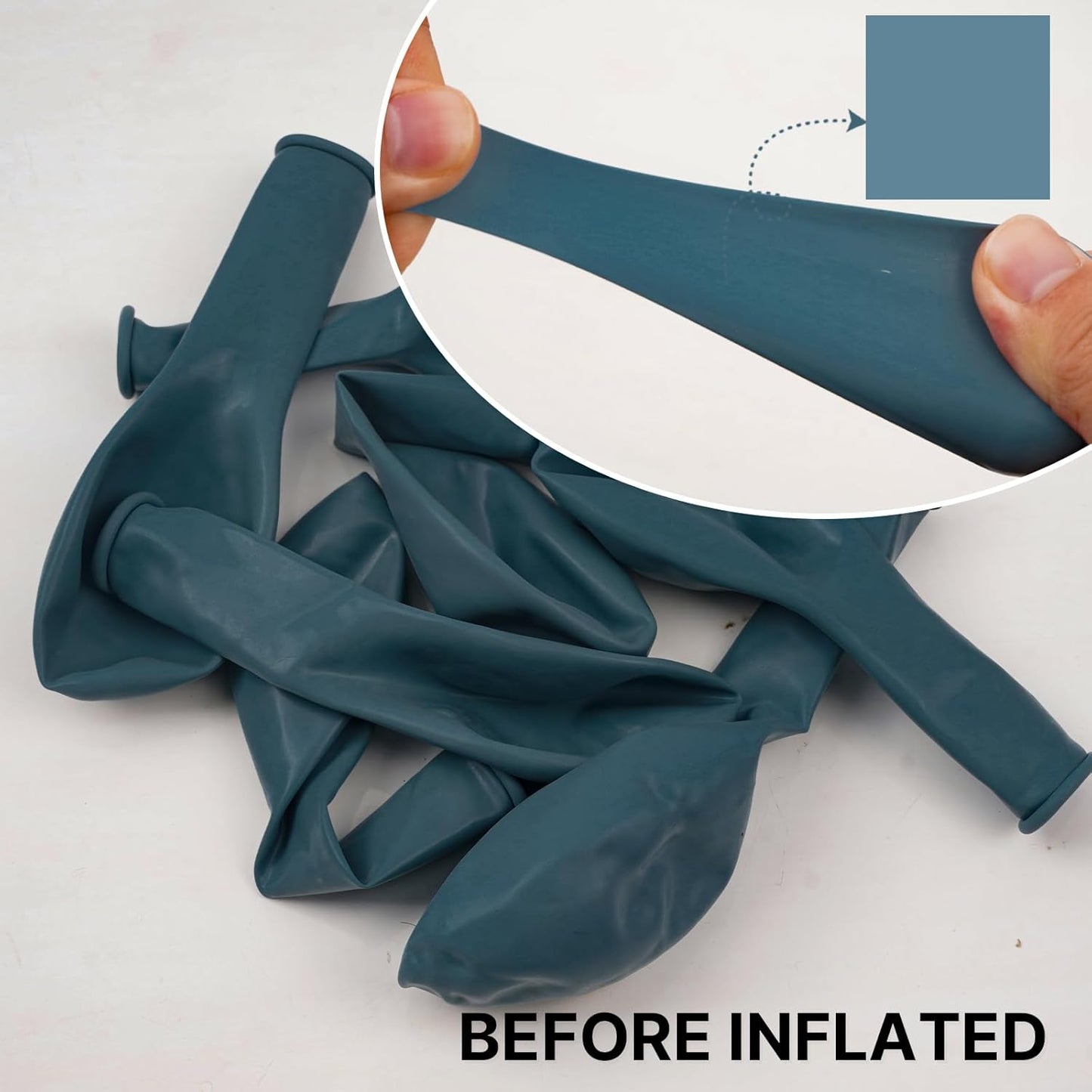 PartyWoo Slate Blue Balloons - 50pcs 12 Inch Navy & Dusty Blue for Weddings, Baby Showers & Birthdays