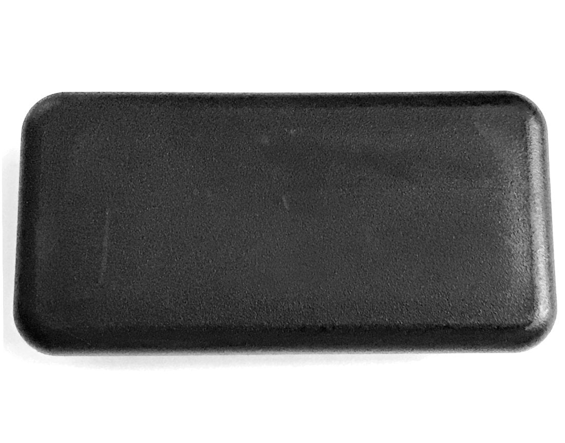 (4 Pack) CAPLUGS - 1 1/2" x 3" | 10-14 Ga Tube Insert | Snap in Rectangular Cap Plugs | Fence Post Steel Pipe Tube Inserts - Fitness Equipment End Caps