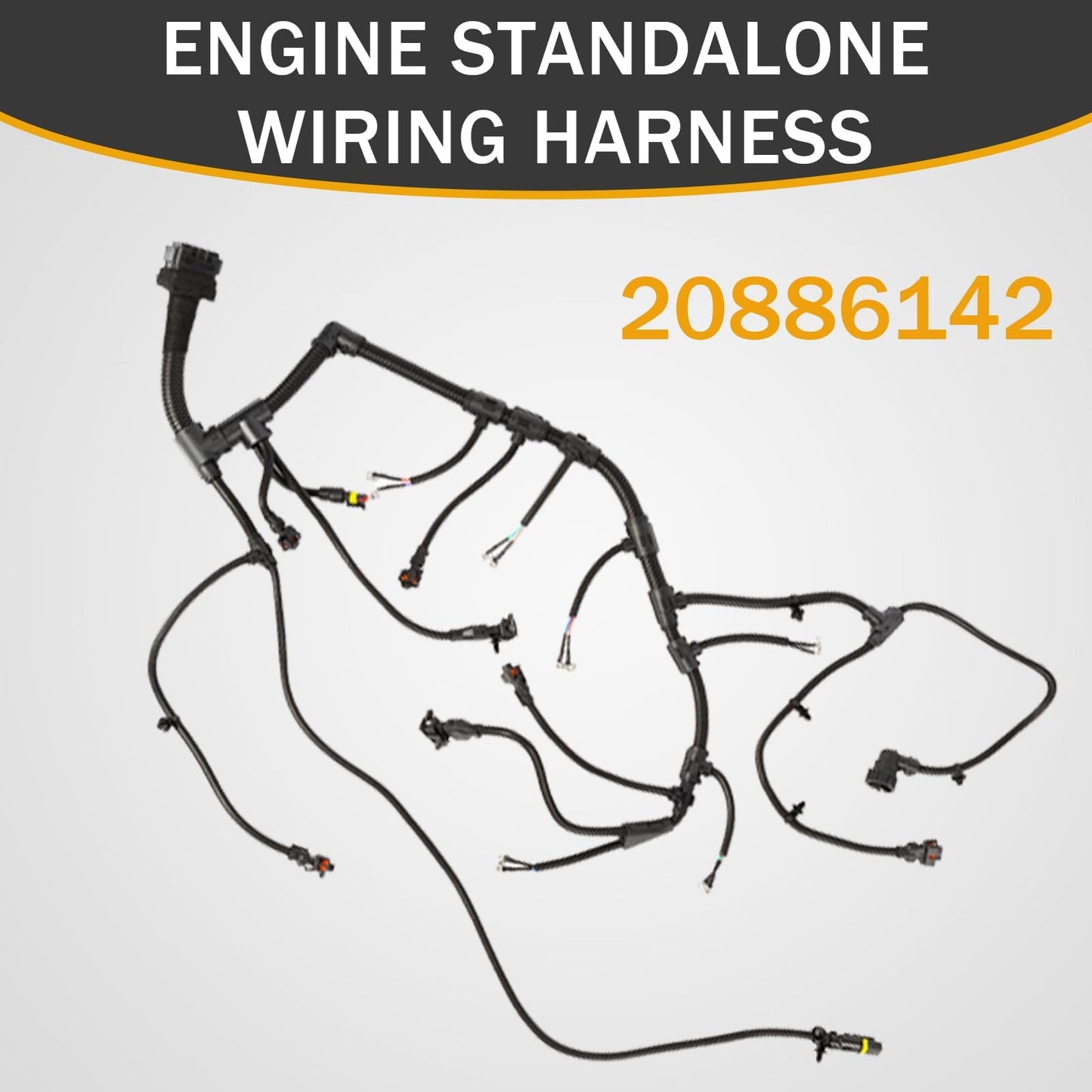 20886142 Engine Standalone Wiring Harness Compatible with Volvo EC210 EC210B EC210C Excavator L60F L70F L90F Replaces VOE20886142