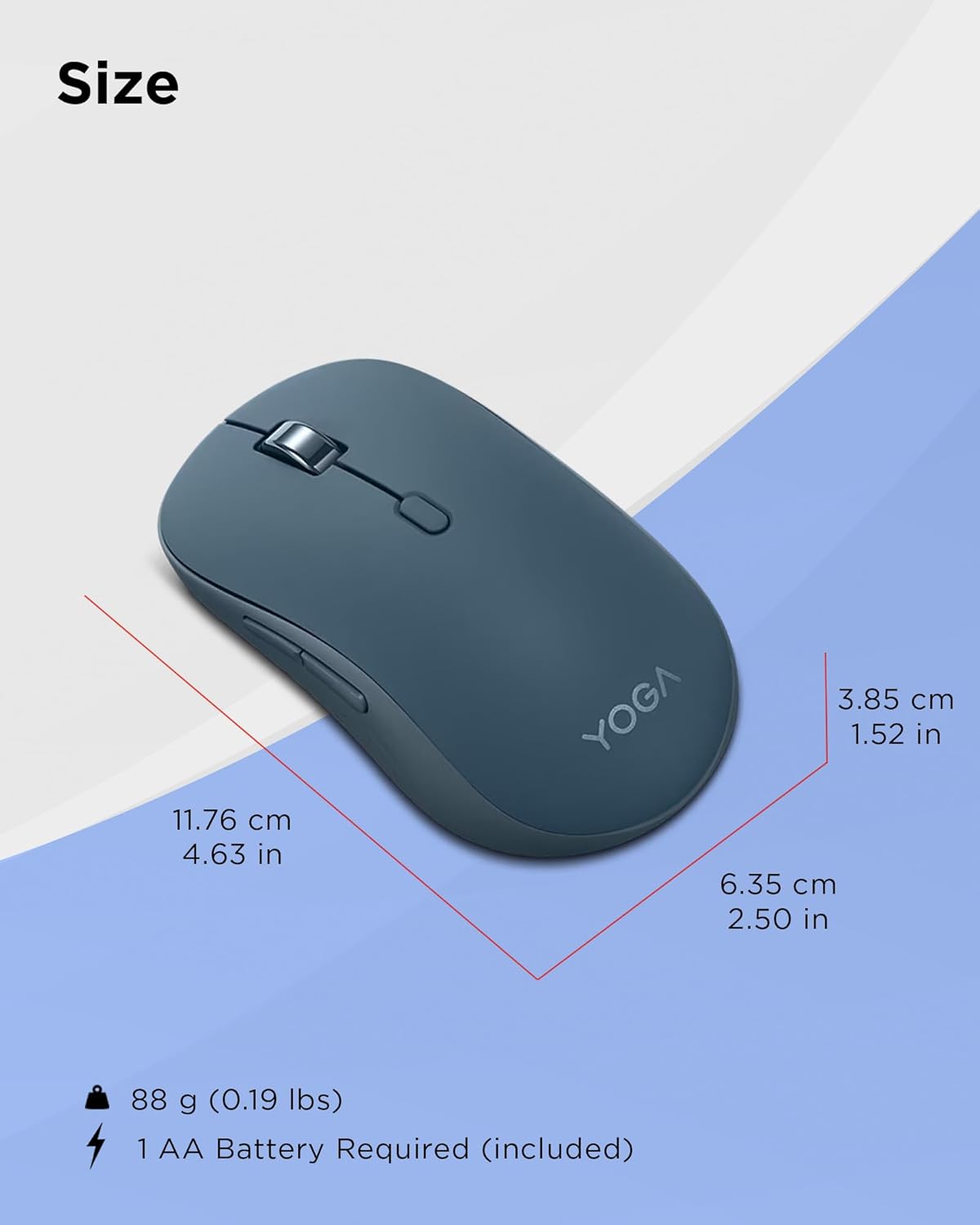 Lenovo 3 36 5.3, 3 Programmable Yoga Bluetooth Silent Mouse, Level DPI Adjustment, Month Battery Life, Bluetooth Device