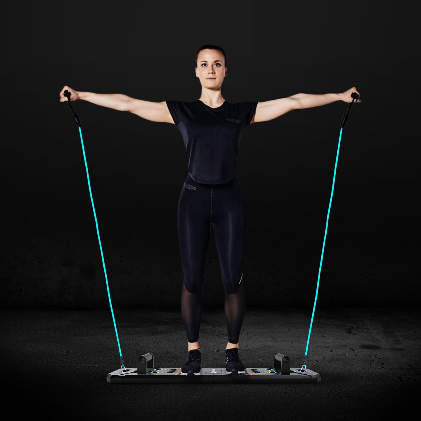 Swole Army Solid Push Up Board | 20-in-1 Home Gym | Portable Workout Equipment | Multi-Functional Pushup Board For Men & Women | Professional Foldable Push Up Stands For Chest Muscles