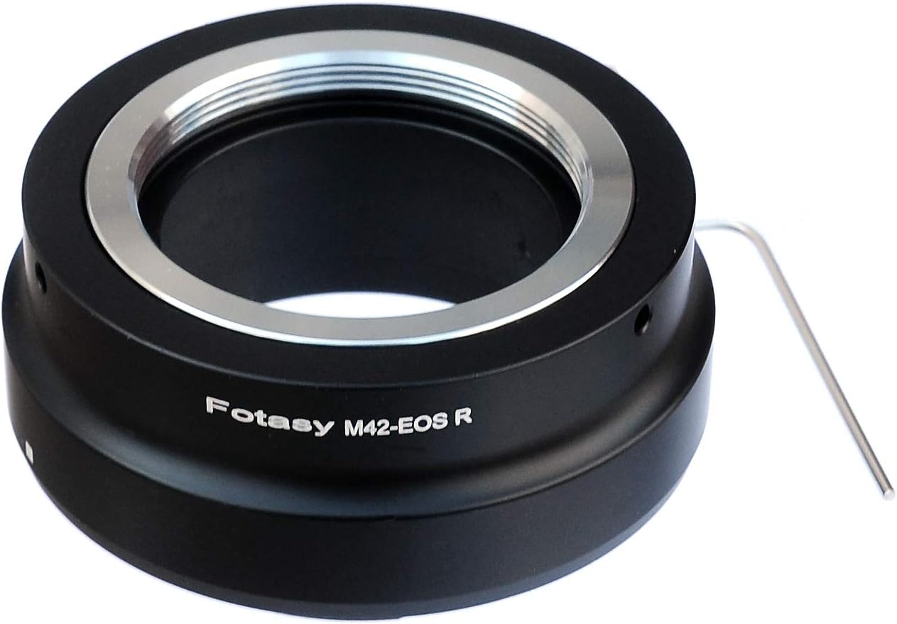 Fotasy M42 42mm M42 M42 R3 R5 R6 R7 R10 Adjustable Screw Mount Lens to Cannon EOS RF Mount Adapter, RF Adapter, Lens