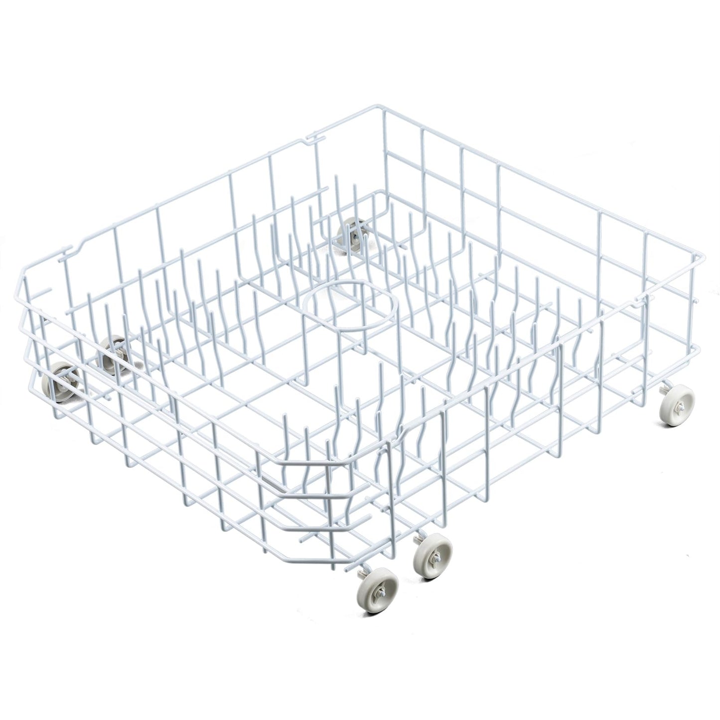 WD28X31819 WD28X10284 Lower Dishwasher Rack Replacement Parts for GE Lower Dish Rack Dishwasher Roller Wheels GE GSD2100V55BB GSD2100V70BB GSD2100V55WW Built-In Bottom Dishrack Assembly 1 Pcs