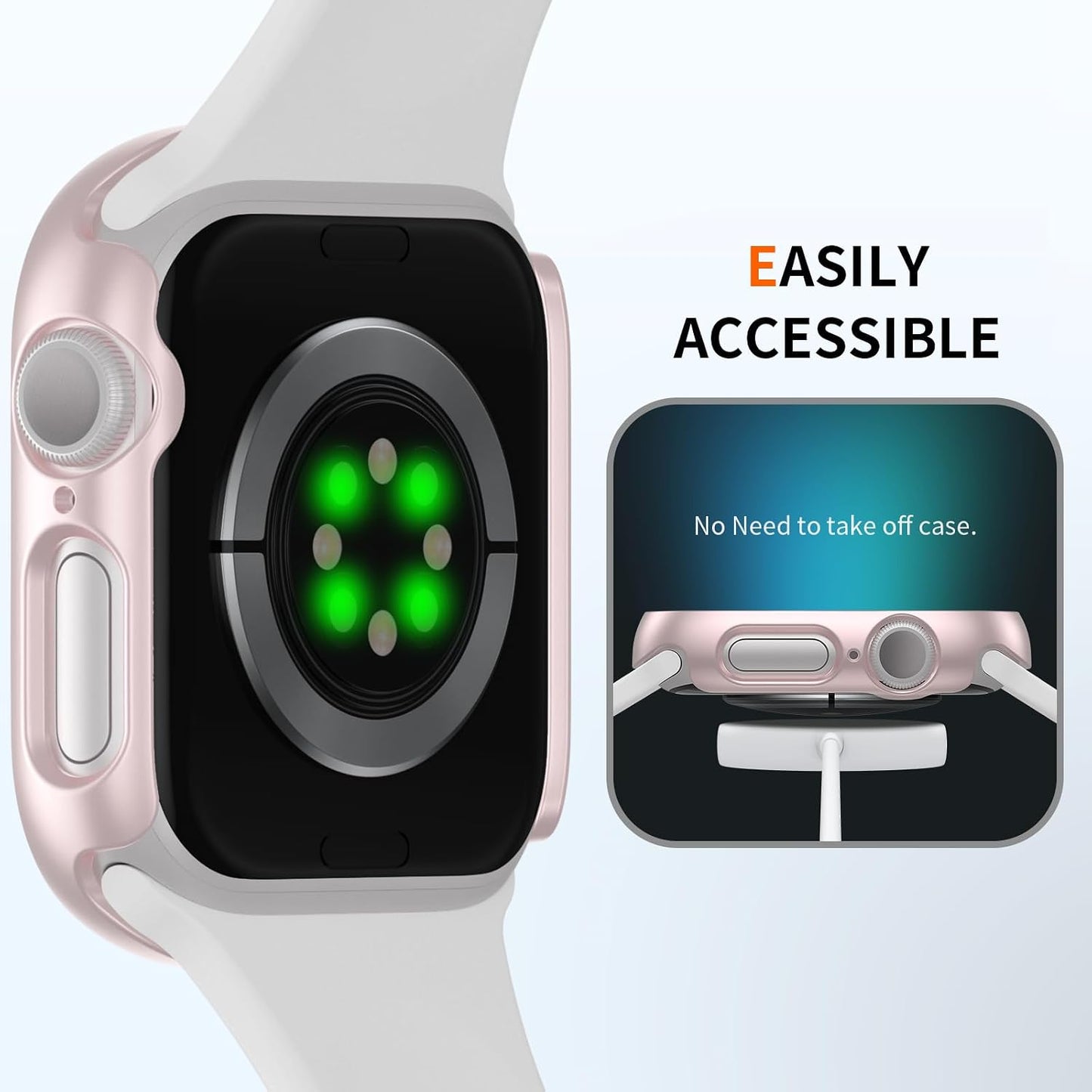 BHARVEST 6 Pack 11/10 42mm 11/10 (6 42mm) Case for Apple Watch Series with Tempered Glass Screen Protector, High