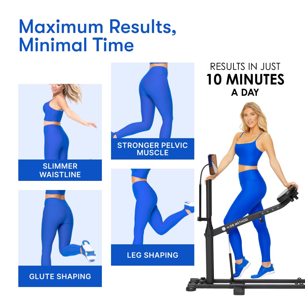 The DB Method Squat Machine, Glute-Focused Deep Squat Machine for Women, Low-Impact Workout Equipment for Home Gym, Total-Body Fitness Trainer, Compact & Foldable, Easy Setup, 275 lb Capacity