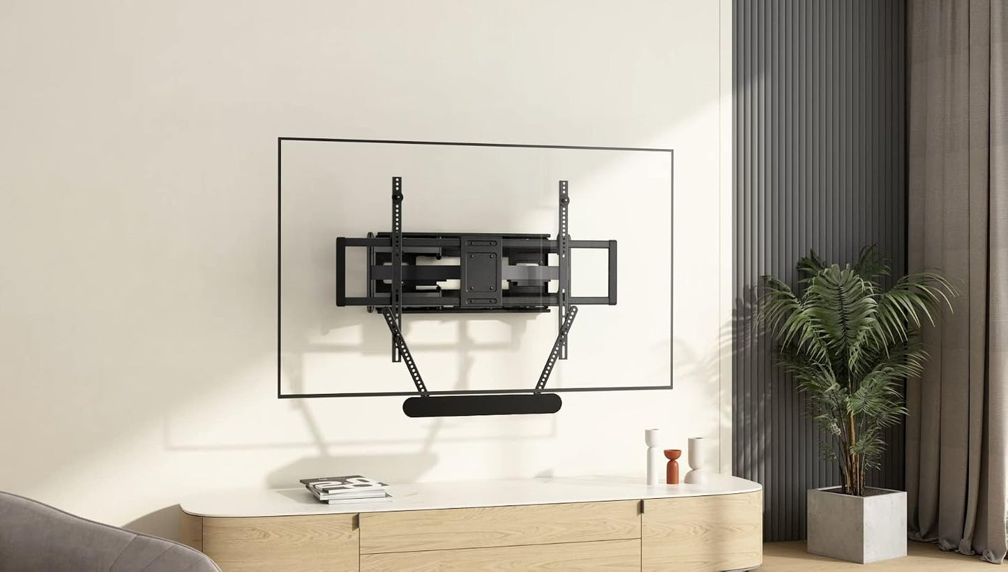 ynVISION.DESIGN TV Mount Bracket Compatible with Sonos Ray Soundbar - Mount Directly Underneath Existing tv (TV Wall