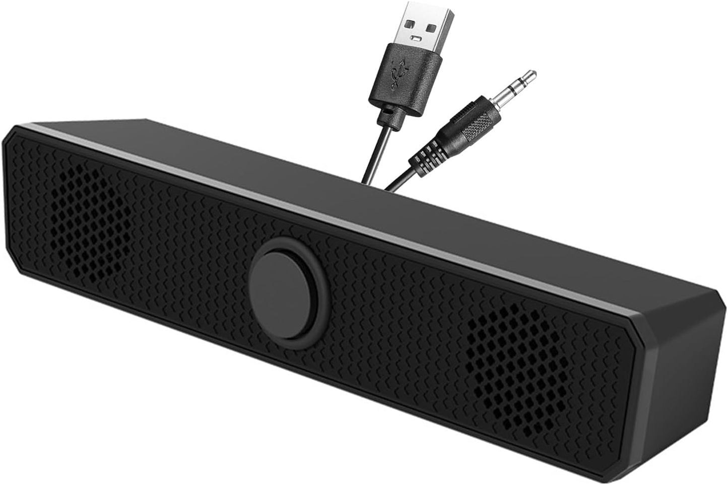 Lovskoo 360 Wired Computer Speakers for Desktop Pc Laptop HiFi Gaming Speakers with Volume Knob Noise Cancelling USB