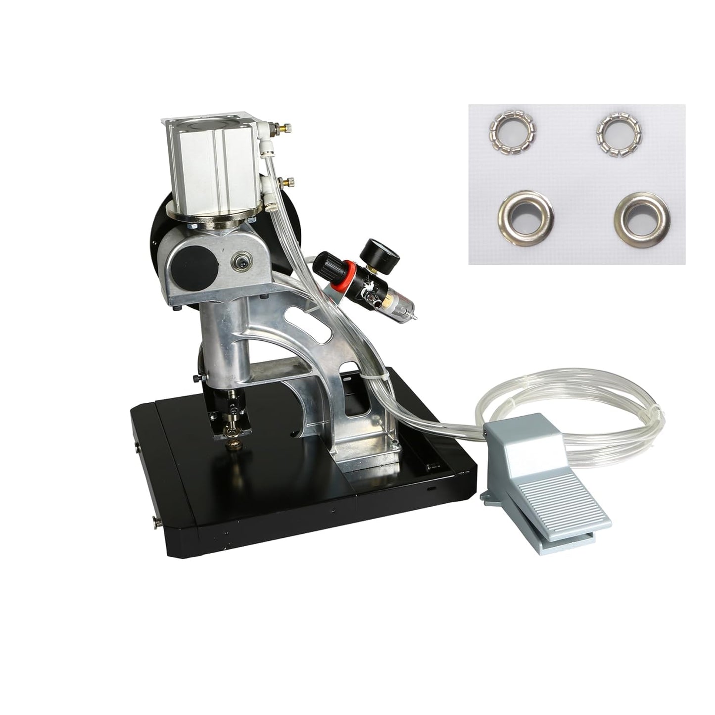 ZONGLAN Pneumatic Automatic Eyelet Feeding Grommet Punch Press Machine- 5000#2 Eyelet Banner Tools(6mm)
