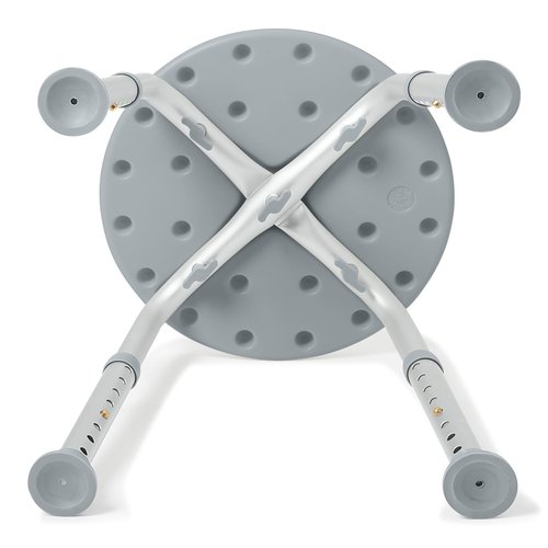 Medline Round Shower Stool, Gray