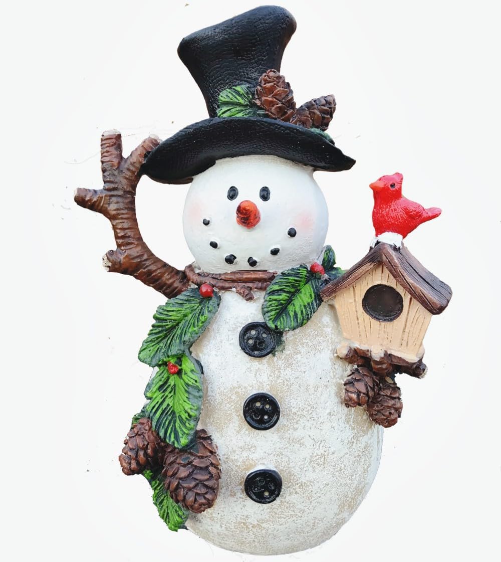 Regine Switzerland Snowman Figurines - Charming Holiday Indoor Decorations | Winter Ornaments for Gifts