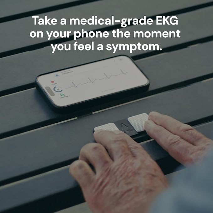 KardiaMobile 1-Lead Personal EKG Monitor ??Record at Home ??Detects AFib & Irregular Arrhythmias ??Easy Results in 30 Seconds ??Works w/Most Smartphones