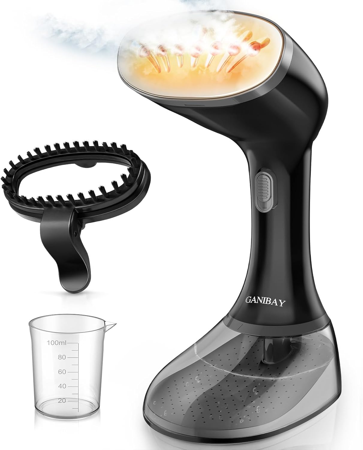 Skiennix Handheld Clothes Steamer - 1800W Fast Heat-Up, 3 Steam Settings, 380ml Tank, Portable Travel Use