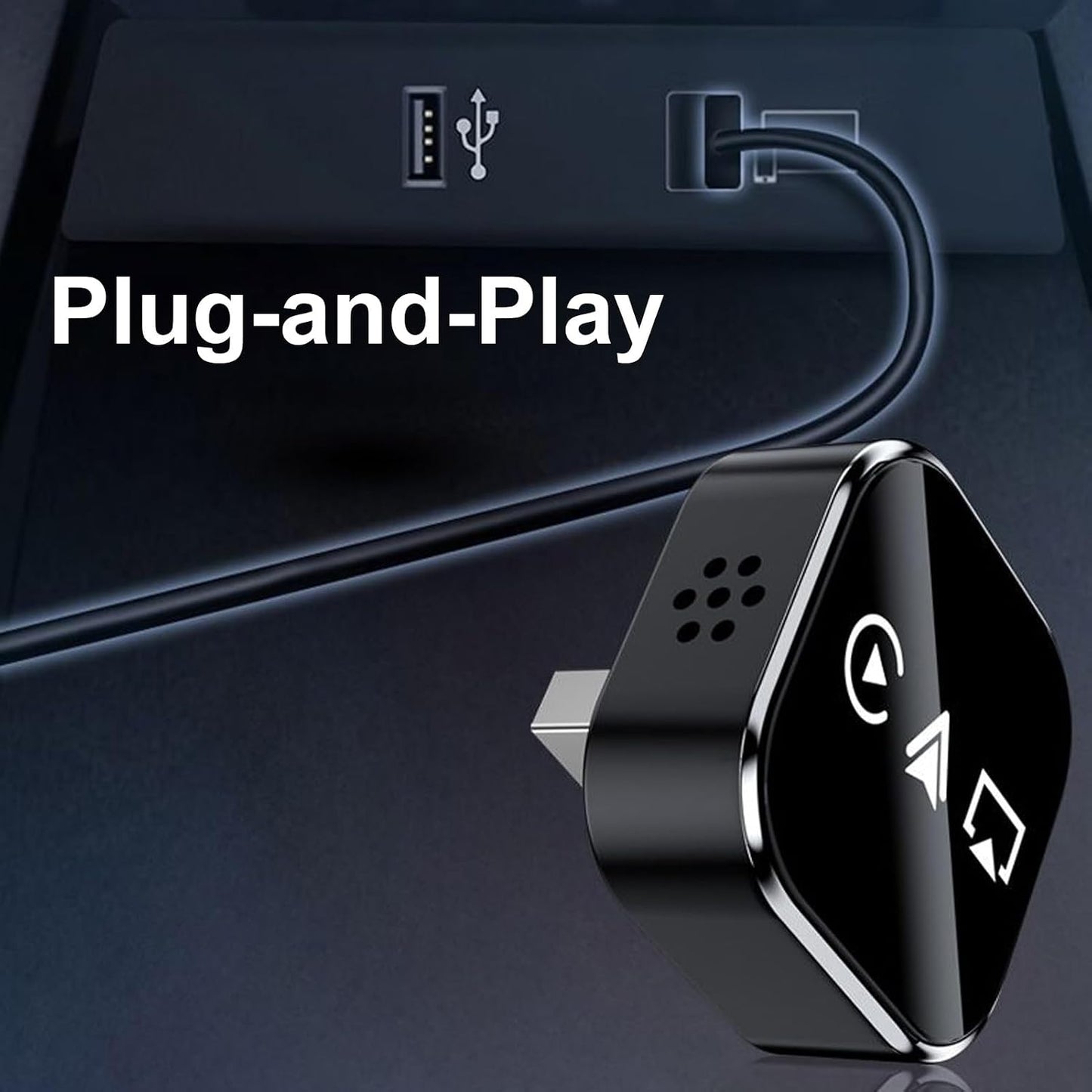Generic Car Screen Mirroring - Wired Wireless Adapter, Device Player with Connection, Media Casting Tool, Vehicle