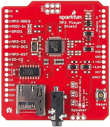 Electronics123.com, Inc. MP3 SparkFun Player Shield