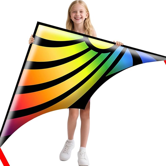 Xida Kites for Kids Ages 4-8, Large Kite for Adults, Easy to Fly Beach Kites with Handle and String,Perfect for Beginners,Beach,and Outdoor Flying Fun
