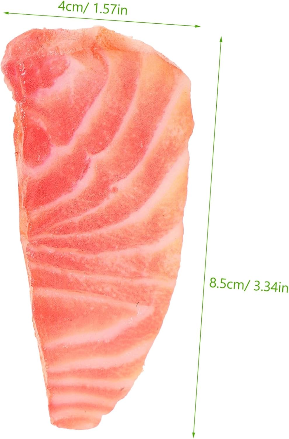 2pcs TOYANDONA Lifelike Salmon Slice Prop Model Realistic Artificial Salmon for Food Display Photography Early