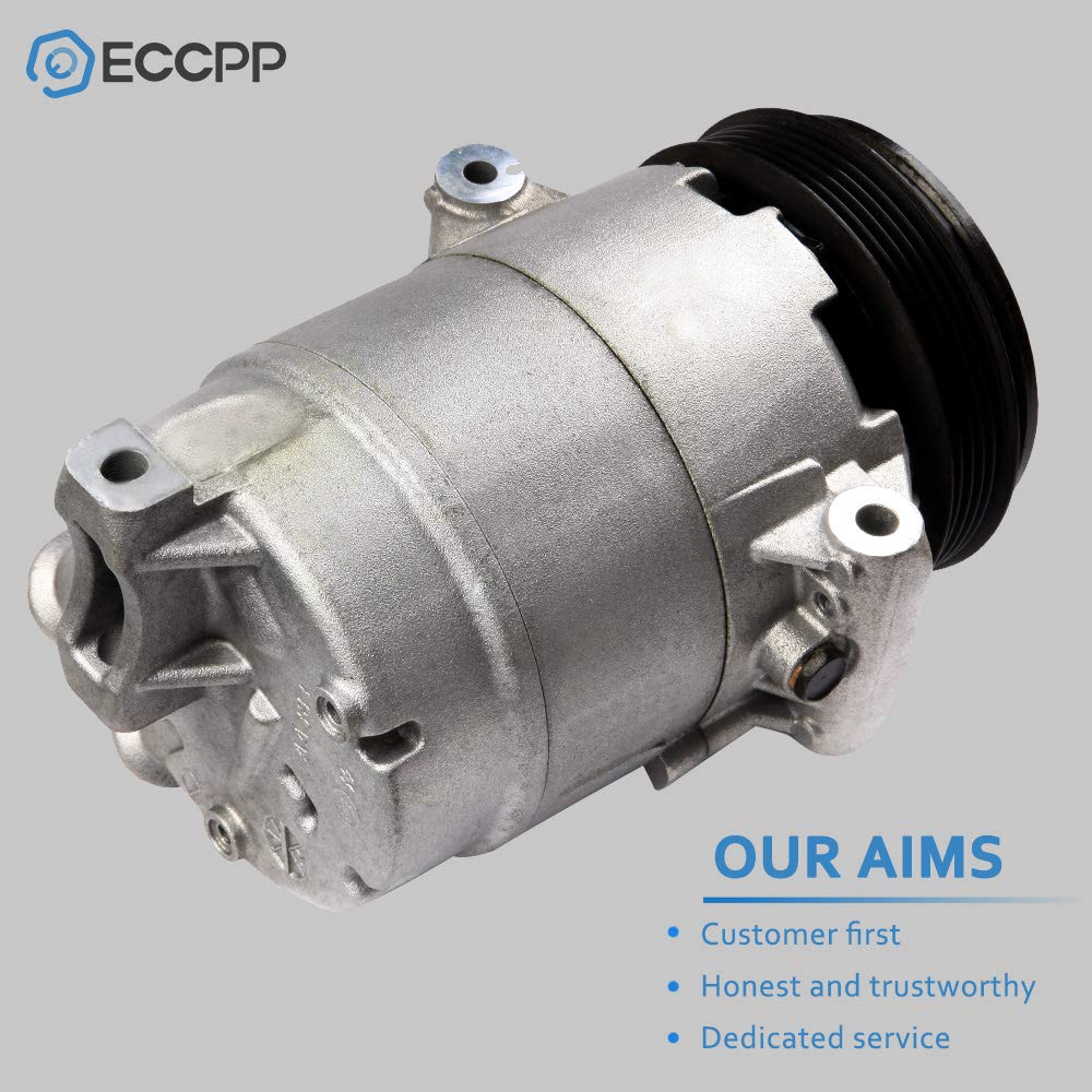 ECCPP Air Conditioning Compressor 2008-2012 fit for Chevrolet Malibu 2.4L 2007-2010 for Pontiac G6 2.4L AC Compressor with Clutch