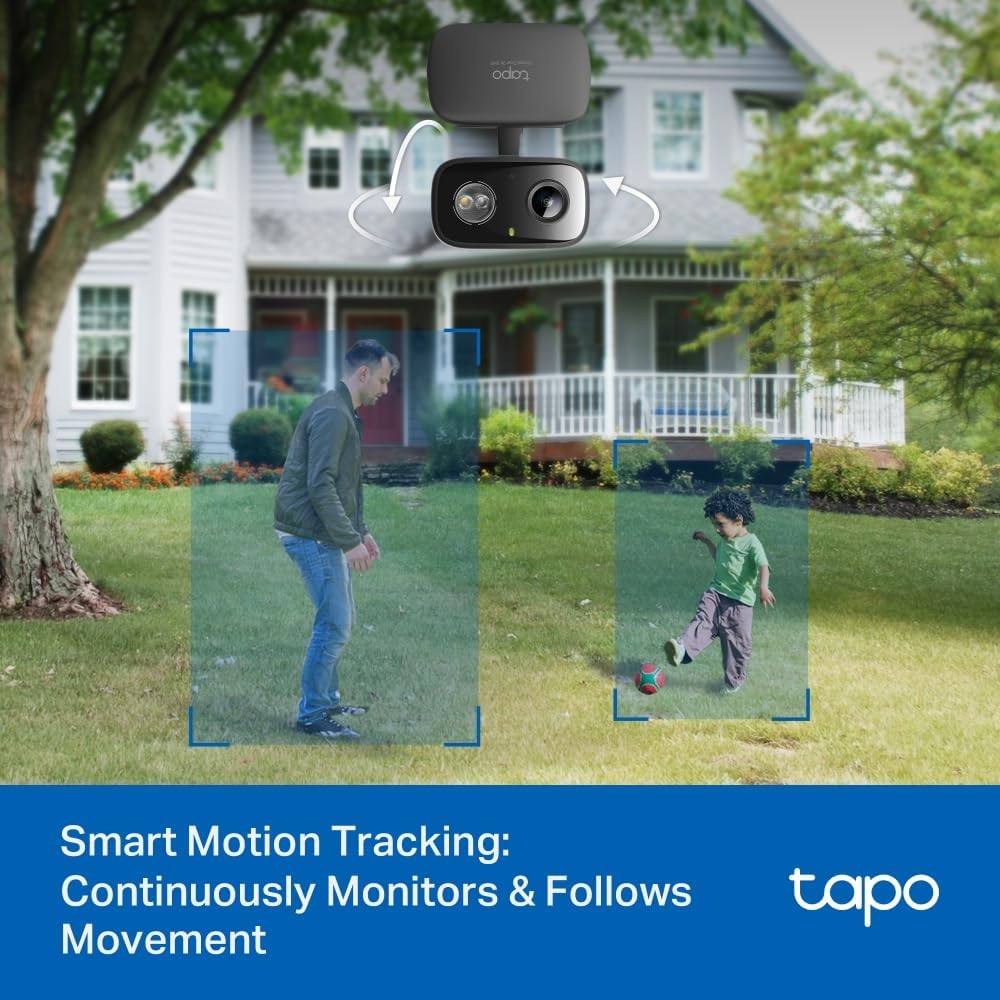 Tapo 2K 360 C217 Indoor/Outdoor Pan/Tilt Wired Security Camera - Baby Monitoring, Person & Baby Cry Detection, Motion