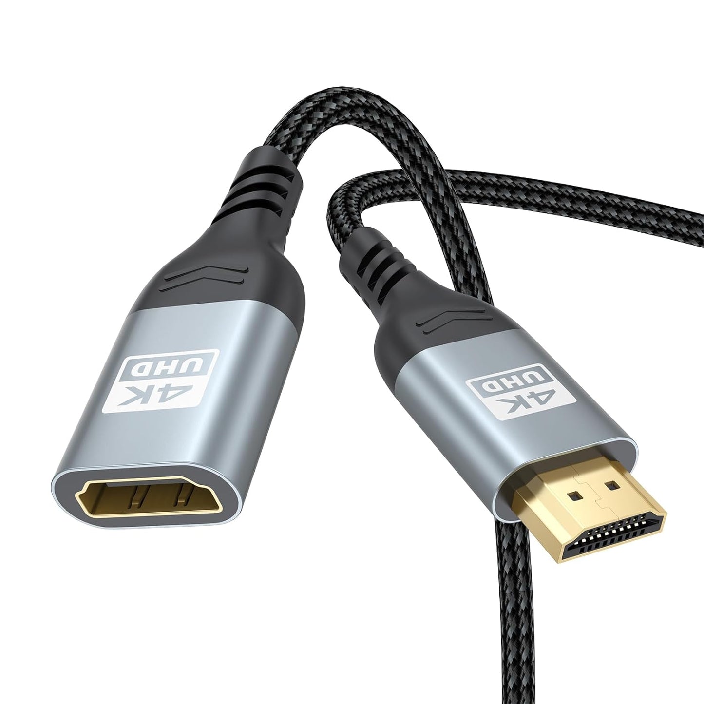 4K 3FT 3D, 2.2 PS5, HDMI Extender Cable HDMI Extension, High Speed HDMI Male to Female Adapter Supports ARC, HDR, HDCP
