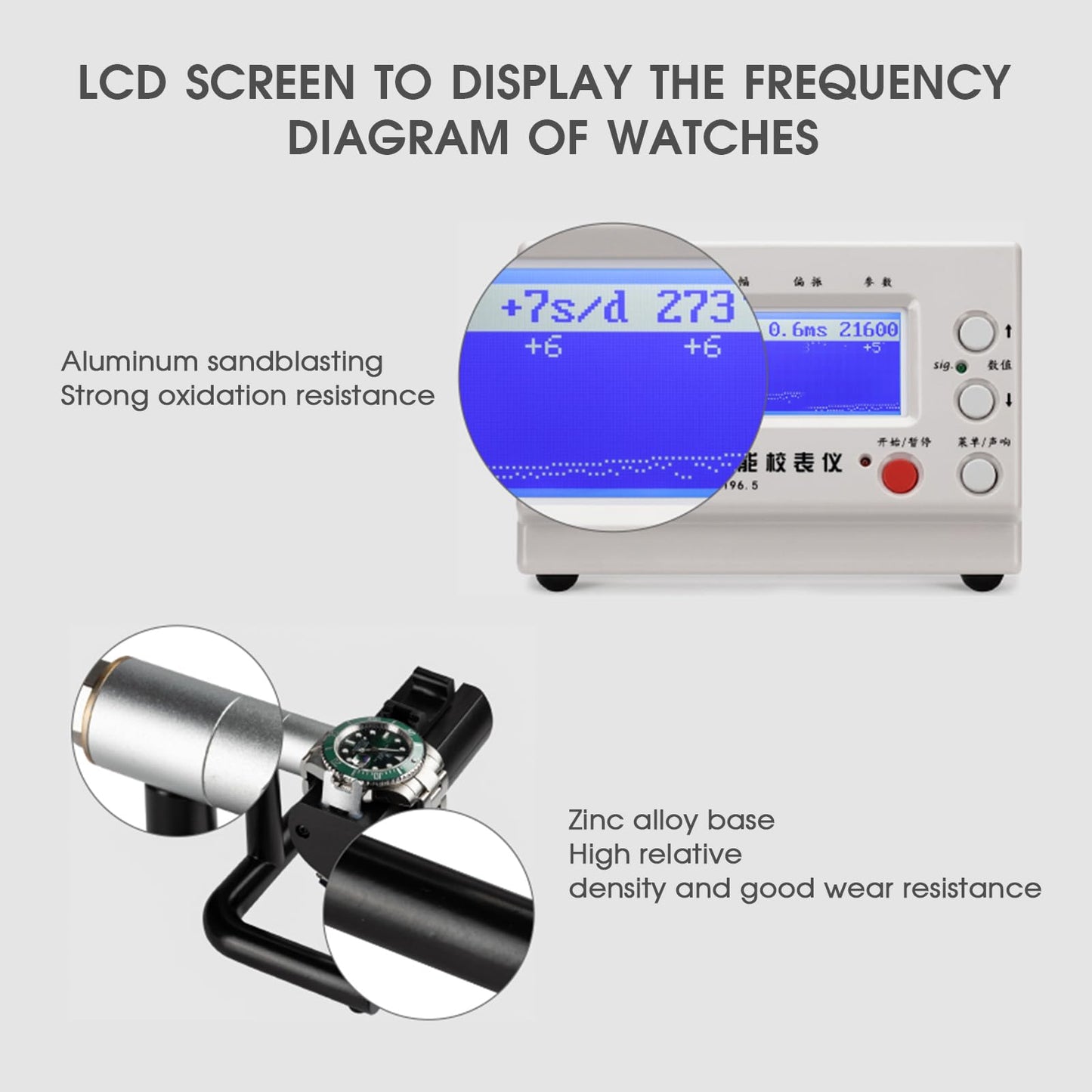 SWANSOFT Timegrapher No.1000, Multifunctional Watch Tester, Watch Timing Machine for Watchmaker, Watch Enthusiast, Calibration Tool for Mechanical Watches
