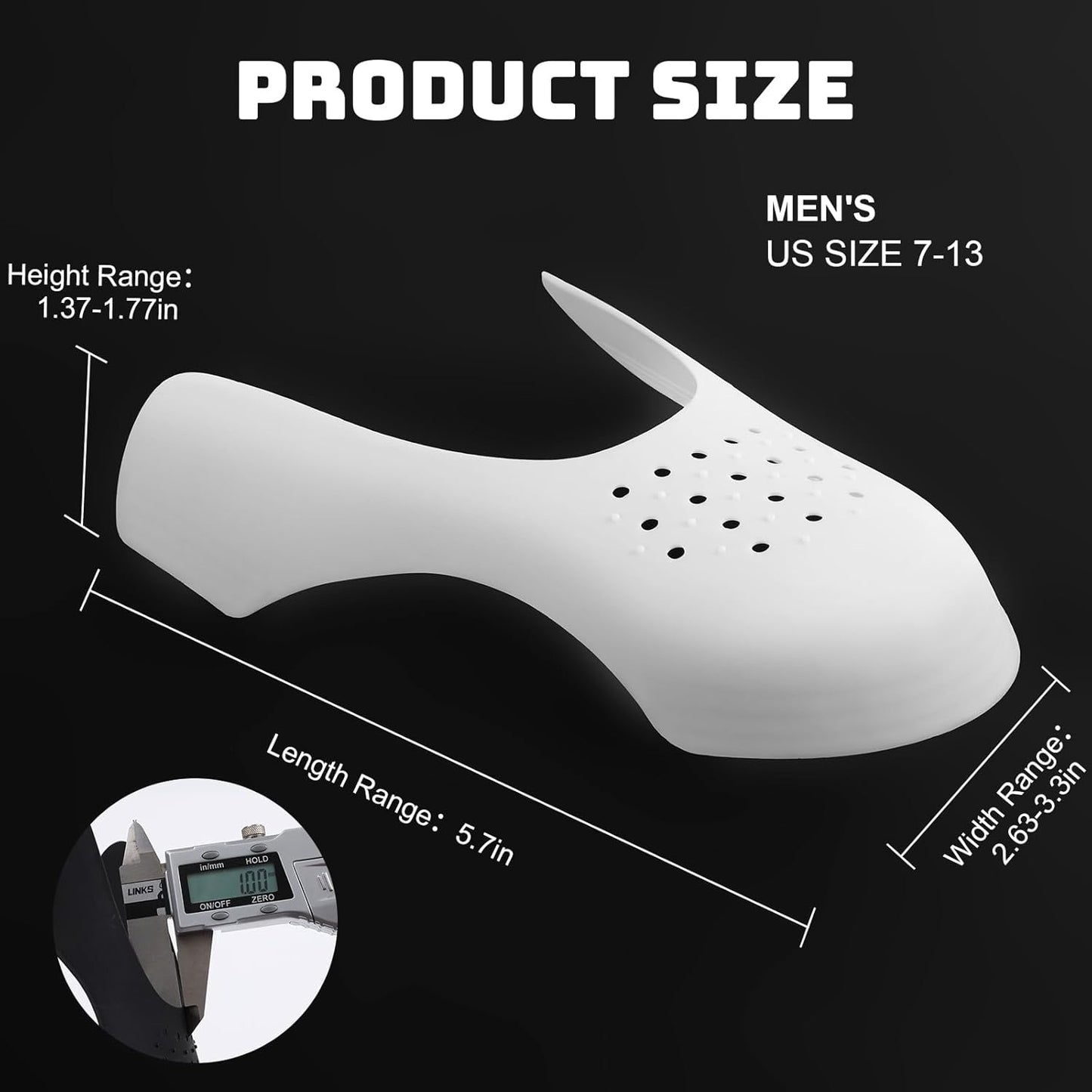 Skiennix Crease Protectors for Sneakers - Prevent Creases for Air Force, Jordan, Dunk Low | Men's 7-13, Women's 5-9
